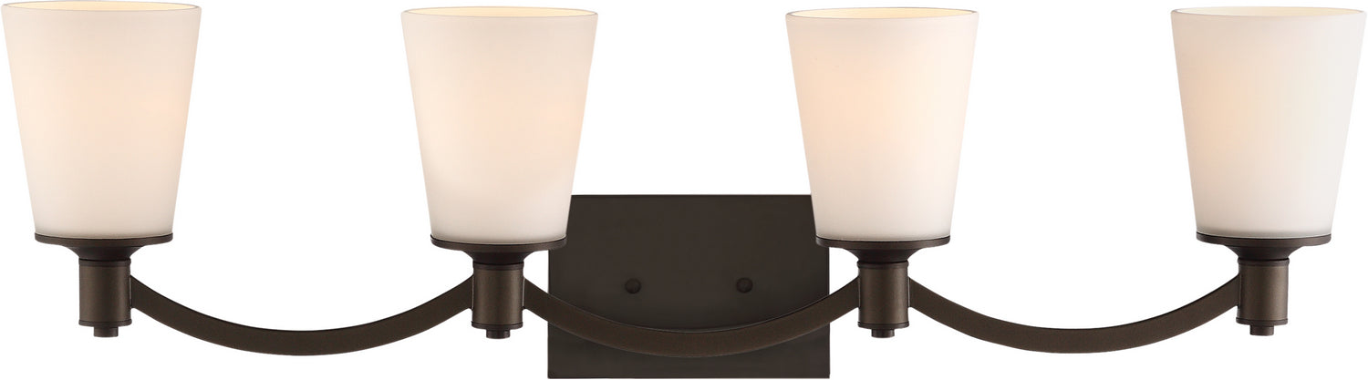 Myhouse Lighting Nuvo Lighting - 60-5974 - Four Light Vanity - Laguna - Forest Bronze