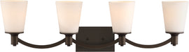 Myhouse Lighting Nuvo Lighting - 60-5974 - Four Light Vanity - Laguna - Forest Bronze