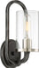 Myhouse Lighting Nuvo Lighting - 60-6121 - One Light Wall Sconce - Sherwood - Iron Black / Brushed Nickel Accents