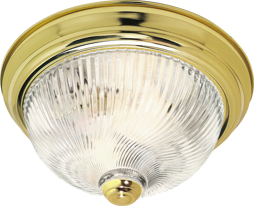 Myhouse Lighting Nuvo Lighting - SF76-024 - Two Light Flush Mount - Polished Brass