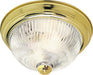 Myhouse Lighting Nuvo Lighting - SF76-026 - Three Light Flush Mount - Polished Brass