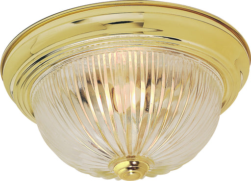 Myhouse Lighting Nuvo Lighting - SF76-091 - Two Light Flush Mount - Polished Brass