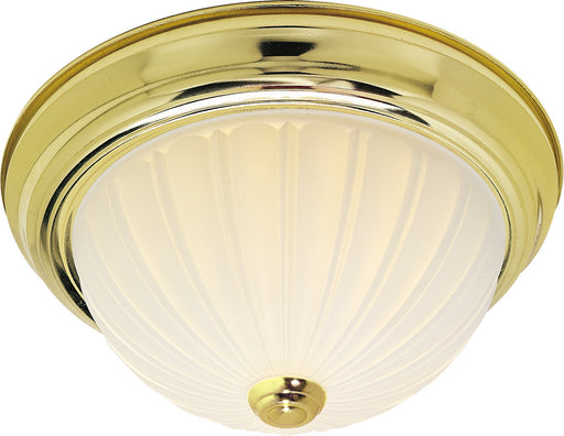 Myhouse Lighting Nuvo Lighting - SF76-124 - Two Light Flush Mount - Polished Brass