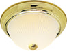 Myhouse Lighting Nuvo Lighting - SF76-130 - Two Light Flush Mount - Polished Brass