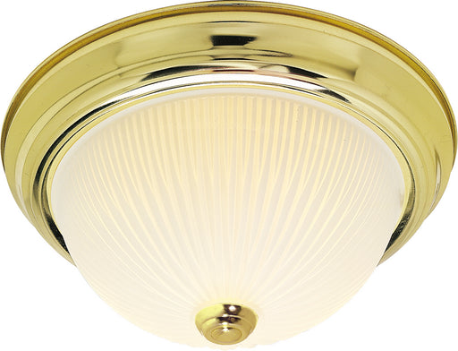 Myhouse Lighting Nuvo Lighting - SF76-132 - Two Light Flush Mount - Polished Brass