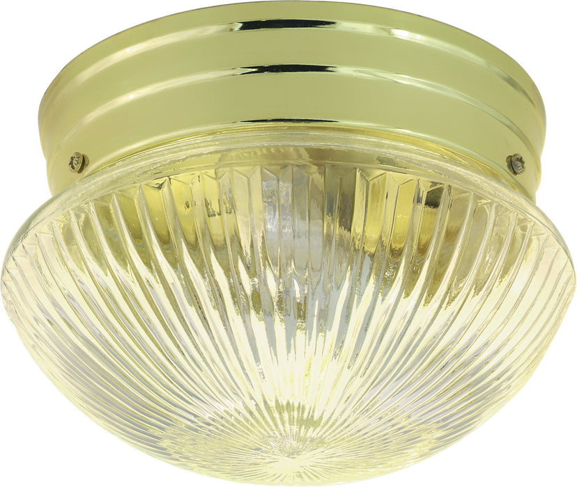 Myhouse Lighting Nuvo Lighting - SF76-252 - Two Light Flush Mount - Polished Brass