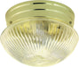 Myhouse Lighting Nuvo Lighting - SF76-252 - Two Light Flush Mount - Polished Brass