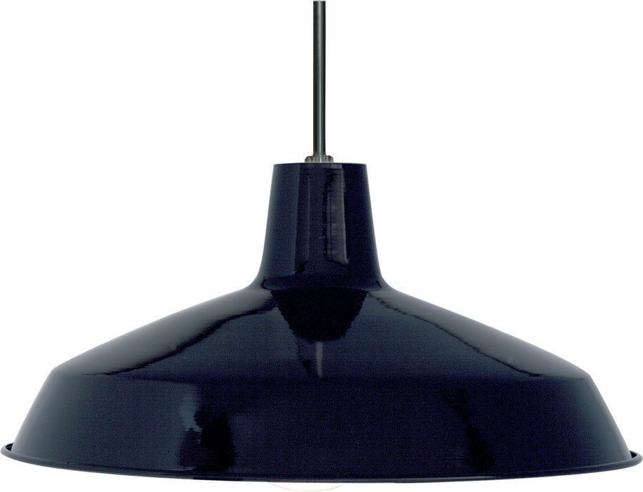 Myhouse Lighting Nuvo Lighting - SF76-284 - One Light Pendant - BlackWhite Interior