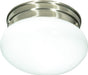 Myhouse Lighting Nuvo Lighting - SF76-601 - One Light Flush Mount - Brushed Nickel