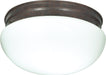 Myhouse Lighting Nuvo Lighting - SF76-604 - Two Light Flush Mount - Old Bronze