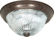 Myhouse Lighting Nuvo Lighting - SF76-607 - Two Light Flush Mount - Old Bronze