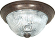 Myhouse Lighting Nuvo Lighting - SF76-608 - Three Light Flush Mount - Old Bronze