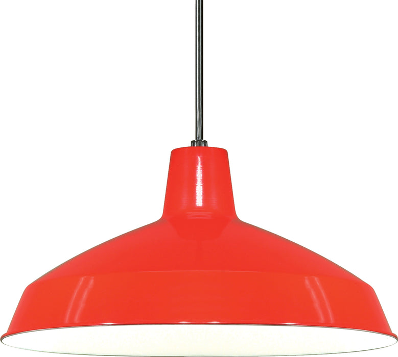 Myhouse Lighting Nuvo Lighting - SF76-663 - One Light Hanging Lantern - Red / White Interior