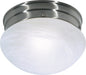 Myhouse Lighting Nuvo Lighting - SF76-671 - One Light Flush Mount - Brushed Nickel