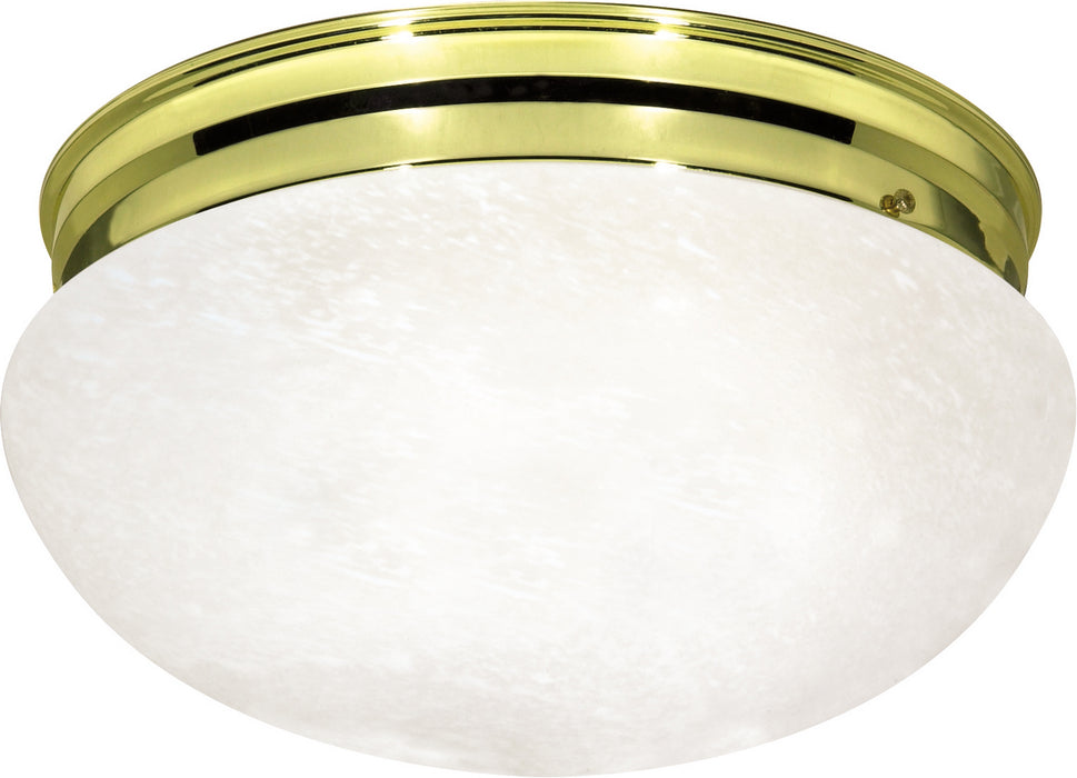 Myhouse Lighting Nuvo Lighting - SF76-678 - Two Light Flush Mount - Polished Brass