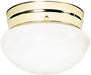 Myhouse Lighting Nuvo Lighting - SF77-061 - Two Light Flush Mount - Polished Brass