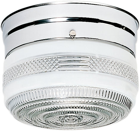 Myhouse Lighting Nuvo Lighting - SF77-100 - One Light Flush Mount - Polished Chrome