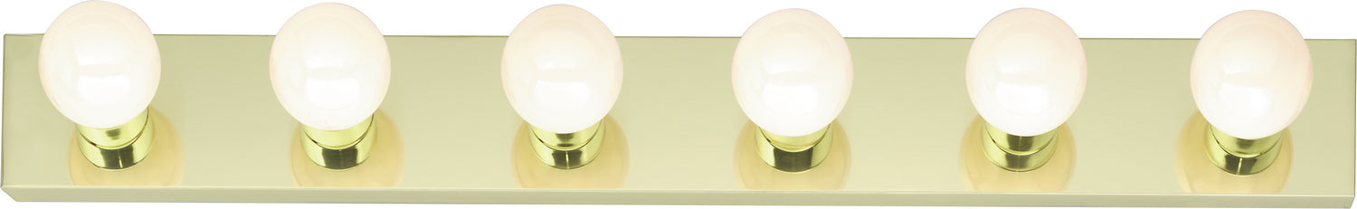 Myhouse Lighting Nuvo Lighting - SF77-190 - Six Light Vanity - Polished Brass