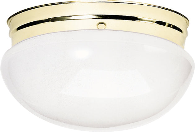 Myhouse Lighting Nuvo Lighting - SF77-986 - Two Light Flush Mount - Polished Brass