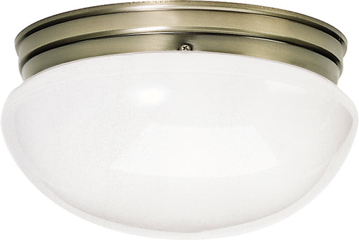 Myhouse Lighting Nuvo Lighting - SF77-988 - Two Light Flush Mount - Antique Brass