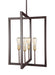 Myhouse Lighting Visual Comfort Studio - F3146/4NWB - Four Light Chandelier - Finnegan - New World Bronze