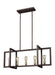 Myhouse Lighting Visual Comfort Studio - F3147/5NWB - Five Light Island Chandelier - Finnegan - New World Bronze