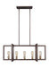 Myhouse Lighting Visual Comfort Studio - F3147/5NWB - Five Light Island Chandelier - Finnegan - New World Bronze