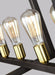 Myhouse Lighting Visual Comfort Studio - F3148/7NWB - Seven Light Island Chandelier - Finnegan - New World Bronze
