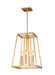 Myhouse Lighting Visual Comfort Studio - F3149/4GSB - Four Light Lantern - Conant - Gilded Satin Brass