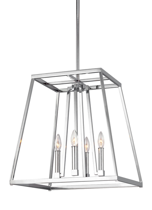 Myhouse Lighting Visual Comfort Studio - F3150/4CH - Four Light Lantern - Conant - Chrome