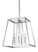 Myhouse Lighting Visual Comfort Studio - F3150/4CH - Four Light Lantern - Conant - Chrome