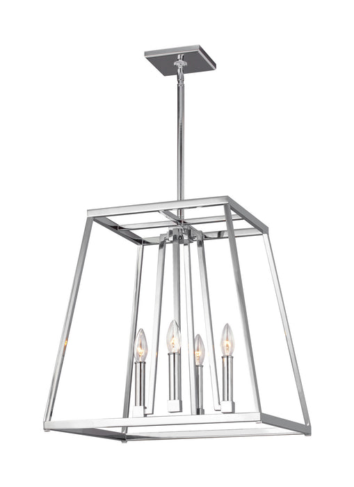 Myhouse Lighting Visual Comfort Studio - F3150/4CH - Four Light Lantern - Conant - Chrome