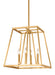 Myhouse Lighting Visual Comfort Studio - F3150/4GSB - Four Light Lantern - Conant - Gilded Satin Brass