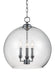 Myhouse Lighting Visual Comfort Studio - F3155/3CH - Three Light Pendant - Lawler - Chrome