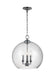 Myhouse Lighting Visual Comfort Studio - F3155/3CH - Three Light Pendant - Lawler - Chrome