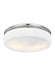 Myhouse Lighting Visual Comfort Studio - FM504CH - Two Light Flush Mount - Issen - Chrome