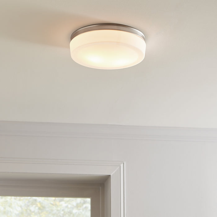 Myhouse Lighting Visual Comfort Studio - FM504SN - Two Light Flush Mount - Issen - Satin Nickel