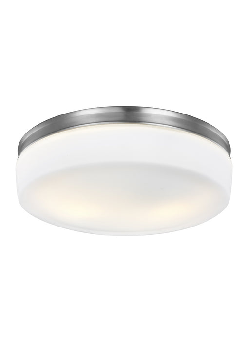 Myhouse Lighting Visual Comfort Studio - FM504SN - Two Light Flush Mount - Issen - Satin Nickel