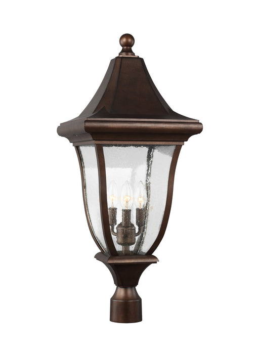 Myhouse Lighting Visual Comfort Studio - OL13107PTBZ - Three Light Outdoor Post Lantern - Oakmont - Patina Bronze