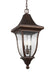 Myhouse Lighting Visual Comfort Studio - OL13109PTBZ - Three Light Outdoor Pendant - Oakmont - Patina Bronze