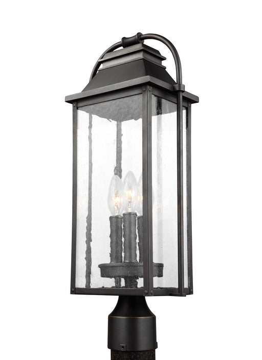 Myhouse Lighting Visual Comfort Studio - OL13207ANBZ - Three Light Post Lantern - Wellsworth - Antique Bronze