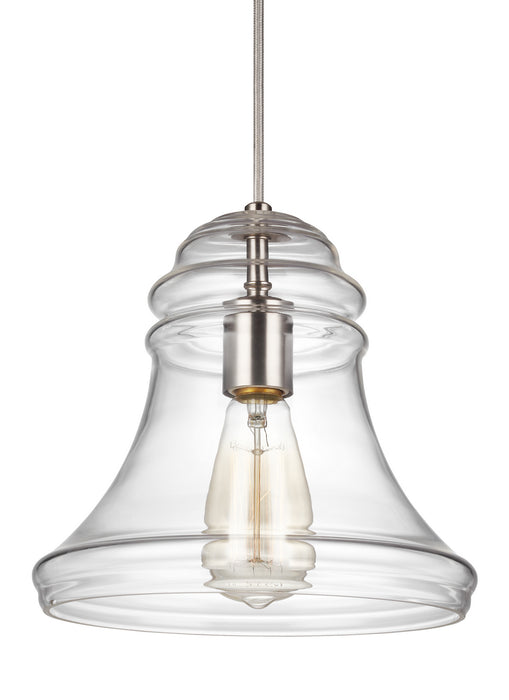 Myhouse Lighting Visual Comfort Studio - P1440SN - One Light Mini-Pendant - Doyle - Satin Nickel