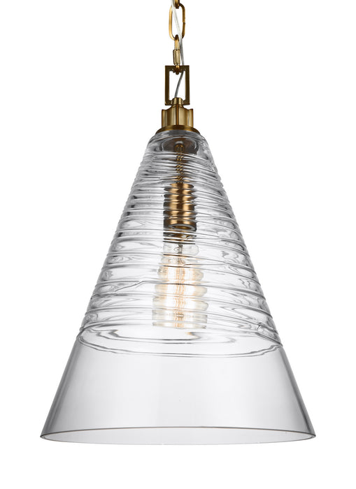 Myhouse Lighting Visual Comfort Studio - P1445BBS - One Light Pendant - Elmore - Burnished Brass