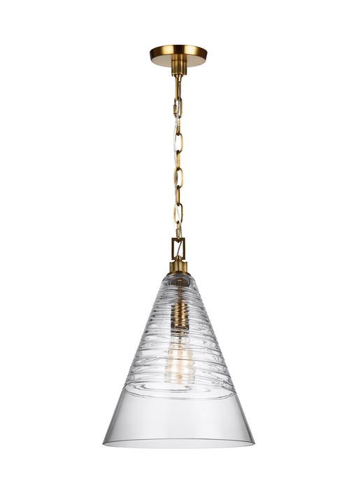 Myhouse Lighting Visual Comfort Studio - P1445BBS - One Light Pendant - Elmore - Burnished Brass
