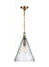 Myhouse Lighting Visual Comfort Studio - P1445BBS - One Light Pendant - Elmore - Burnished Brass