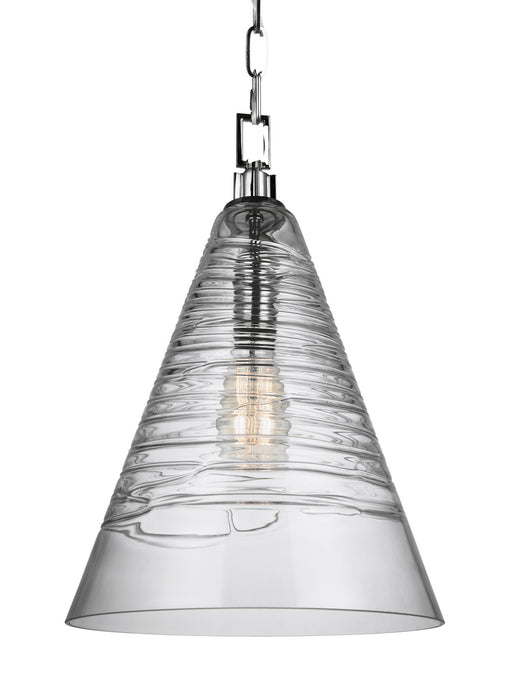 Myhouse Lighting Visual Comfort Studio - P1445CH - One Light Pendant - Elmore - Chrome