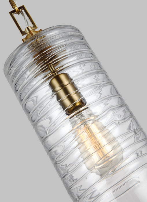 Myhouse Lighting Visual Comfort Studio - P1446BBS - One Light Pendant - Elmore - Burnished Brass