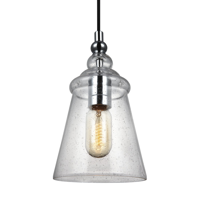 Myhouse Lighting Generation Lighting - P1449CH - One Light Pendant - Loras - Chrome