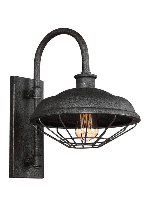 Myhouse Lighting Generation Lighting - WB1828SGM - One Light Outdoor Wall Lantern - Lennex - Slate Grey Metal