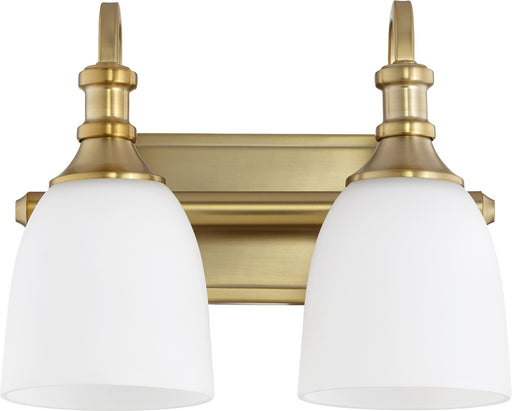 Myhouse Lighting Quorum - 5011-2-80 - Two Light Vanity - Richmond - Aged Brass